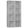 Estantería/Aparador madera contrachapada gris 66x30x130 cm de vidaXL, Librerías y estanterías - Ref: Foro24-800157, Precio: 7...