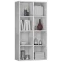 Estantería/Aparador madera contrachapada gris 66x30x130 cm de vidaXL, Librerías y estanterías - Ref: Foro24-800157, Precio: 7...