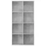 Estantería/Aparador madera contrachapada gris 66x30x130 cm de vidaXL, Librerías y estanterías - Ref: Foro24-800157, Precio: 7...