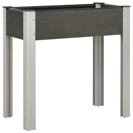 Mesa de cultivo para jardín WPC gris 75x40x75 cm de vidaXL, Maceteros y jardineras - Ref: Foro24-149010, Precio: 62,27 €, Des...