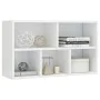 Estantería/Aparador contrachapada blanco brillo 50x25x80 cm de vidaXL, Librerías y estanterías - Ref: Foro24-800168, Precio: ...