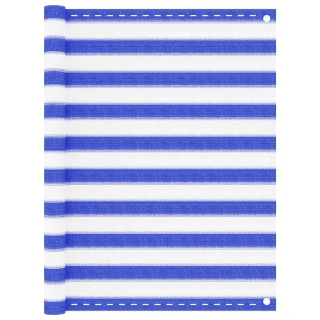 Toldo para balcón HDPE azul y blanco 120x300 cm de vidaXL, Sombrillas - Ref: Foro24-310892, Precio: 17,00 €, Descuento: %