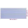 Toldo para balcón HDPE azul y blanco 120x300 cm de vidaXL, Sombrillas - Ref: Foro24-310892, Precio: 17,00 €, Descuento: %