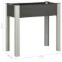 Mesa de cultivo para jardín WPC gris 75x40x75 cm de vidaXL, Maceteros y jardineras - Ref: Foro24-149010, Precio: 62,27 €, Des...