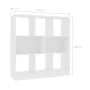 Estantería librería madera contrachapada blanco 97,5x29,5x100cm de vidaXL, Librerías y estanterías - Ref: Foro24-800171, Prec...