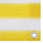 Toldo para balcón HDPE amarillo y blanco 120x600 cm de vidaXL, Sombrillas - Ref: Foro24-310883, Precio: 17,24 €, Descuento: %