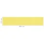 Toldo para balcón HDPE amarillo y blanco 120x600 cm de vidaXL, Sombrillas - Ref: Foro24-310883, Precio: 17,24 €, Descuento: %