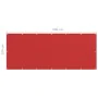 Toldo para balcón HDPE rojo 120x300 cm de vidaXL, Sombrillas - Ref: Foro24-311012, Precio: 13,75 €, Descuento: %