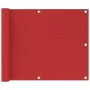 Toldo para balcón HDPE rojo 75x500 cm de vidaXL, Sombrillas - Ref: Foro24-311006, Precio: 11,48 €, Descuento: %