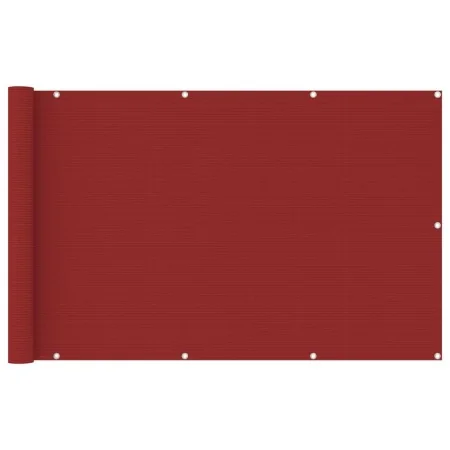 Toldo para balcón HDPE rojo 120x600 cm de vidaXL, Sombrillas - Ref: Foro24-311015, Precio: 26,09 €, Descuento: %