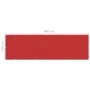 Toldo para balcón HDPE rojo 120x400 cm de vidaXL, Sombrillas - Ref: Foro24-311013, Precio: 16,21 €, Descuento: %