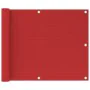 Rote HDPE-Balkonmarkise 75x300 cm von vidaXL, Sonnenschirme - Ref: Foro24-311004, Preis: 9,35 €, Rabatt: %