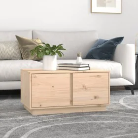 Mesa de centro de madera maciza de pino 80x50x40 cm de vidaXL, Mesas de centro - Ref: Foro24-814419, Precio: 64,46 €, Descuen...
