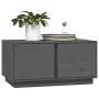Mesa de centro madera maciza de pino gris 80x50x40 cm de vidaXL, Mesas de centro - Ref: Foro24-814421, Precio: 68,35 €, Descu...