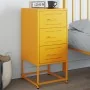 Mesita de noche acero amarillo mostaza 36x39x78 cm by , Nightstands - Ref: Foro24-846584, Price: 76,99 €, Discount: %
