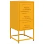Mesita de noche acero amarillo mostaza 36x39x78 cm by , Nightstands - Ref: Foro24-846584, Price: 76,99 €, Discount: %