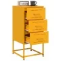 Mesita de noche acero amarillo mostaza 36x39x78 cm by , Nightstands - Ref: Foro24-846584, Price: 76,99 €, Discount: %