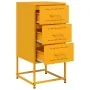 Mesita de noche acero amarillo mostaza 36x39x78 cm by , Nightstands - Ref: Foro24-846584, Price: 76,99 €, Discount: %