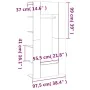 Mueble de recbidor 2 uds madera contrachapada marrón roble de vidaXL, Taquillas y armarios de almacenamiento - Ref: Foro24-31...