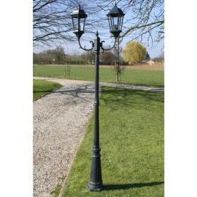 Garden lamppost 2 arms 230 cm dark green/black aluminum by vidaXL, Outdoor lighting - Ref: Foro24-40244, Price: 175,81 €, Dis...
