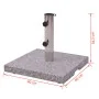 Pie de parasol de granito, cuadrado 20 Kg de vidaXL, Bases para sombrillas - Ref: Foro24-40818, Precio: 62,51 €, Descuento: %