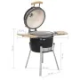 Kamado Barbacoa Parrilla Quemador Cerámica 76 Cm de vidaXL, Barbacoas - Ref: Foro24-41139, Precio: 320,01 €, Descuento: %