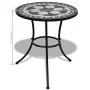 Mesa de bistro terraza mosaico negro y blanco 60 cm de vidaXL, Mesas de jardín - Ref: Foro24-41532, Precio: 95,31 €, Descuent...