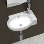 Waschbecken mit Hahnloch und weißem Keramiküberlauf von vidaXL, Sinkt - Ref: Foro24-140698, Preis: 58,04 €, Rabatt: %