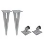 Valla metálica con estacas postes acero galvanizado 15x0,8 m de vidaXL, Paneles de vallas - Ref: Foro24-141502, Precio: 160,7...