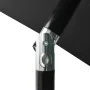 Sombrilla con LED y poste de acero negro 2x3 m de vidaXL, Sombrillas - Ref: Foro24-313792, Precio: 66,13 €, Descuento: %