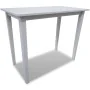 Mesa alta de madera blanca de vidaXL, Mesas de cocina y de comedor - Ref: Foro24-241701, Precio: 114,82 €, Descuento: %