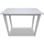 Mesa alta de madera blanca de vidaXL, Mesas de cocina y de comedor - Ref: Foro24-241701, Precio: 114,82 €, Descuento: %