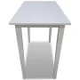 Mesa alta de madera blanca de vidaXL, Mesas de cocina y de comedor - Ref: Foro24-241701, Precio: 114,82 €, Descuento: %