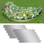 Set 10 paneles divisorios flexibles de acero galvanizado 100x14 cm de vidaXL, Ribetes y bordes para jardín - Ref: Foro24-2717...