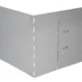 Set 10 paneles divisorios flexibles de acero galvanizado 100x14 cm de vidaXL, Ribetes y bordes para jardín - Ref: Foro24-2717...