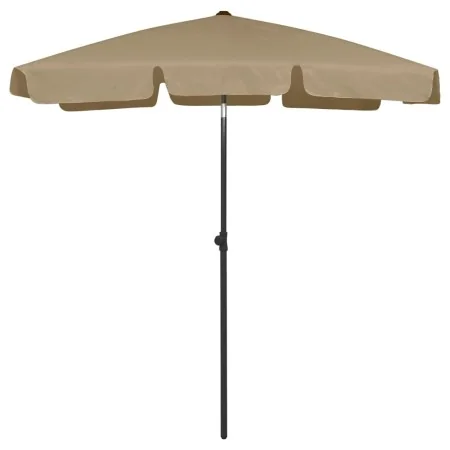 Sombrilla de playa taupe 180x120 cm de vidaXL, Sombrillas - Ref: Foro24-314722, Precio: 42,45 €, Descuento: %