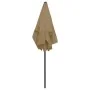 Sombrilla de playa taupe 180x120 cm de vidaXL, Sombrillas - Ref: Foro24-314722, Precio: 42,45 €, Descuento: %