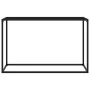 Black tempered glass console table 120x35x75 cm by vidaXL, Side tables - Ref: Foro24-322816, Price: 79,85 €, Discount: %