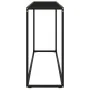 Black tempered glass console table 120x35x75 cm by vidaXL, Side tables - Ref: Foro24-322816, Price: 79,85 €, Discount: %