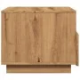 Mesa de centro con luces LED roble artesanal 50x49x40 cm de , Mesas de centro - Ref: Foro24-857709, Precio: 81,65 €, Descuent...