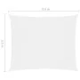 Toldo de vela rectangular tela Oxford blanco 3,5x4,5 m de vidaXL, Sombrillas - Ref: Foro24-135269, Precio: 46,92 €, Descuento: %