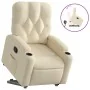 Verstellbarer Stoff-Liegesessel in Cremefarbe von , Sessel - Ref: Foro24-3204719, Preis: 279,91 €, Rabatt: %