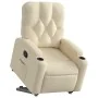 Verstellbarer Stoff-Liegesessel in Cremefarbe von , Sessel - Ref: Foro24-3204719, Preis: 279,91 €, Rabatt: %