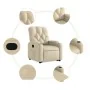 Verstellbarer Stoff-Liegesessel in Cremefarbe von , Sessel - Ref: Foro24-3204719, Preis: 279,91 €, Rabatt: %