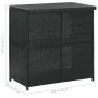Set mesa y sillas de bar jardín 3 piezas ratán sintético negro de vidaXL, muebles para cocinas y comedores - Ref: Foro24-3134...