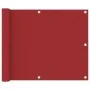 Toldo para balcón tela oxford rojo 75x400 cm de , Sombrillas - Ref: Foro24-135033, Precio: 15,96 €, Descuento: %