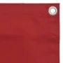 Toldo para balcón tela oxford rojo 75x400 cm de , Sombrillas - Ref: Foro24-135033, Precio: 15,96 €, Descuento: %