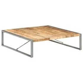 Mesa de centro madera de mango rugosa 140x140x40 cm de vidaXL, Mesas de centro - Ref: Foro24-321579, Precio: 318,34 €, Descue...