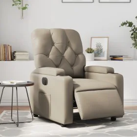Electric reclining armchair in synthetic leather, cappuccino color. by , Armchairs - Ref: Foro24-3204764, Price: 249,19 €, Di...