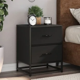 Bedside tables 2 units engineered wood black 40x31x50 cm by , Nightstands - Ref: Foro24-848675, Price: 89,42 €, Discount: %